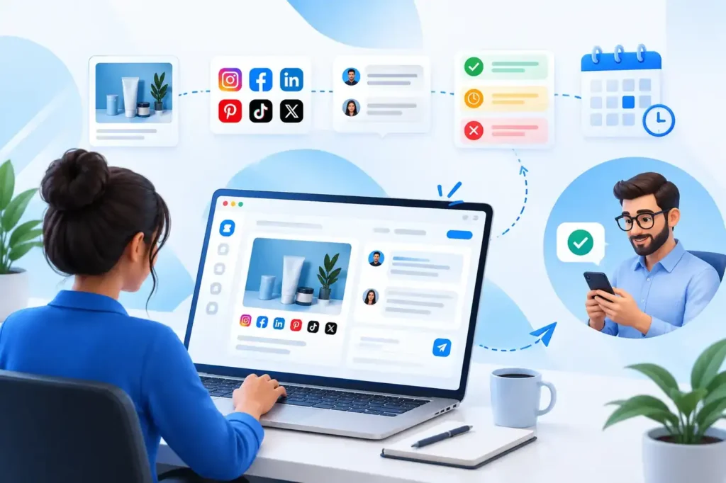 Social media client approval process for SMM freelancers